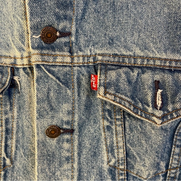 Vintage Levi’s 70s Type III Denim Trucker Jacket - Made in USA - WPL 423 Size 42 - Picture 8 of 14